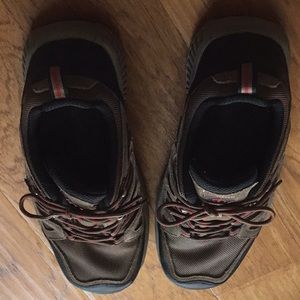 Men’s Orthofeet Suede and material ankle boot.